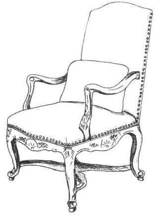 HF-108 - Louis XV Bergere, High Back